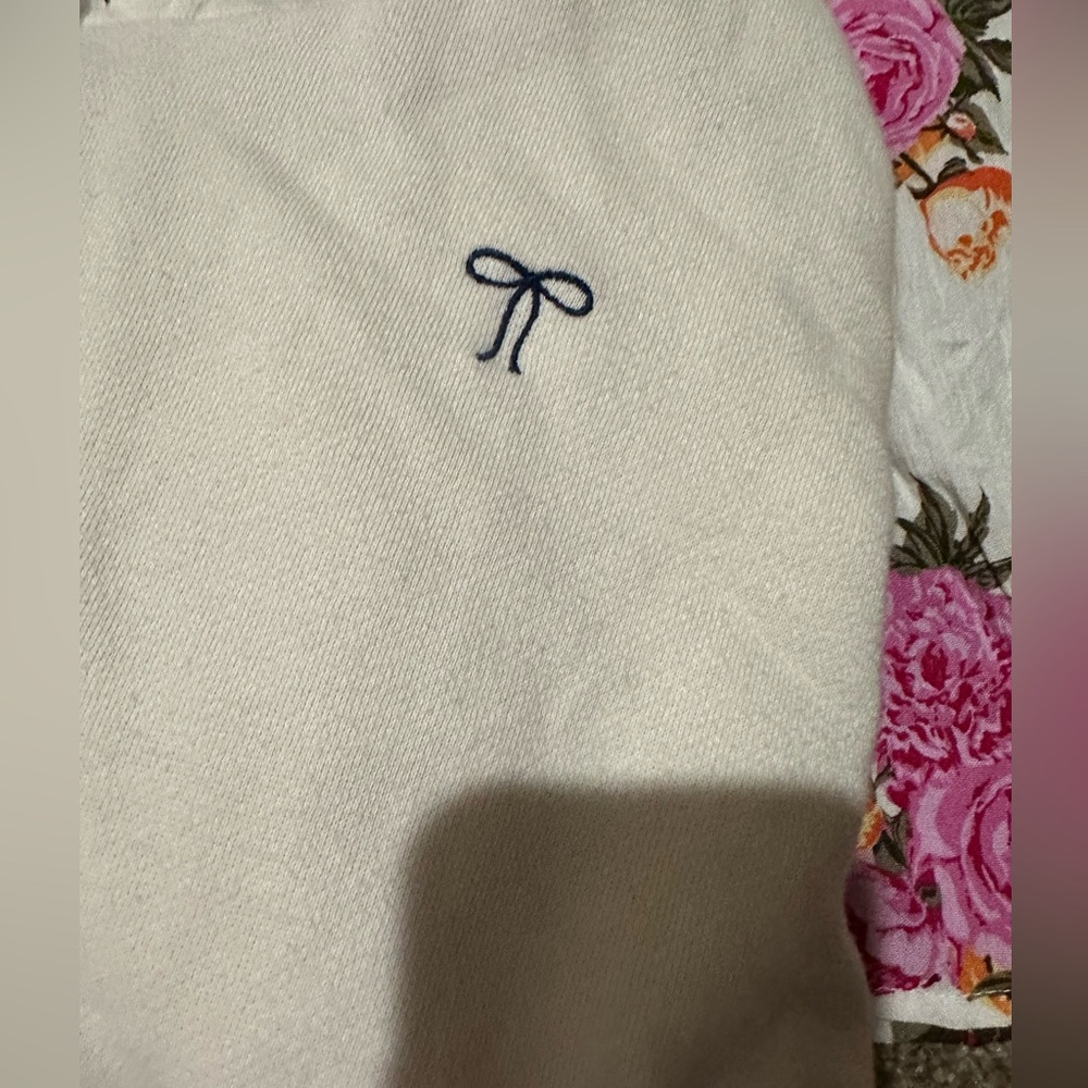 Aerie Bow Off-White Hoodie women’s size large not oversized. - Picture 11 of 12